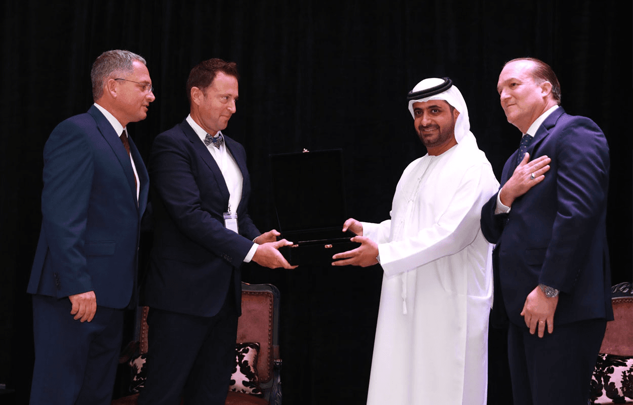 Dr Raphael Nagel and Circle delegates honoured by an Emirati host